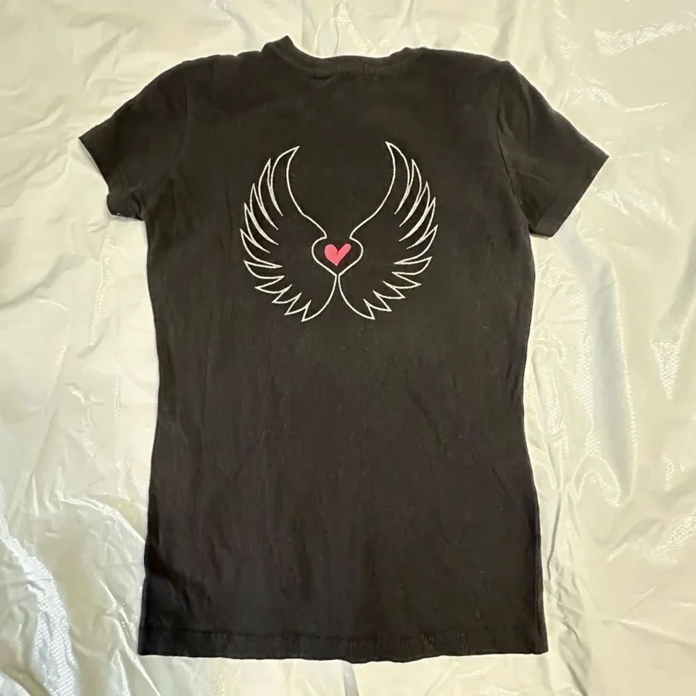 Victoria's Secret Loves Aruba Black Graphic Tee Size Extra Small - Picture 3 of 8